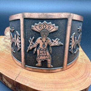 Bell Trading Copper Cuff with Kachina Dancer